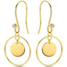 Spirit Icons Alicia Hanger förgyllt silver Örhängen Med Zirconia
