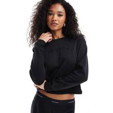 Calvin Klein Dam Överdelar på rea Calvin Klein Relaxed Lounge Sweatshirt Modern Terry Black