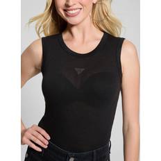 Guess Linnen Guess Topp Strass Logo Linne - Svart