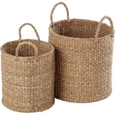 Bambu - Natur Korgar Dixie Esther Cylinder Förvaringskorg 2 Pack Natural Korg 2st