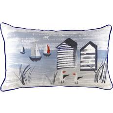 Linen Cushion Covers Evans Lichfield Nautical Beach Rectangular Polyester Filled 30 cm x 50 cm - Multi Cushion Cover Blue, Multicolour (50x)