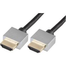 Pro Signal Pro Signal Slim High Speed 4K 30Hz Hdmi Male 0.5M Black