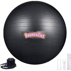 Black Gym Balls Waloo BounceZiez Yoga Ball BounceZiez Exercise Yoga Ball 75CM