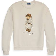 Femme - Marron Pulls Ralph Lauren Sweatshirt - Crème/Marron/Chocolat