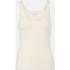 Cashmere - Dame Toppe Gabriela Hearst Berkeley knitted cashmere tank top white