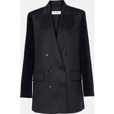 Max Mara Blazere Max Mara Potente camel hair blazer blue