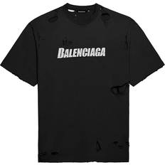 Balenciaga Camisetas Balenciaga Destroyed Flatground T-shirt - Black