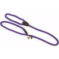 B&Q Rope Leather Dog Slip Lead Purple (One Size)