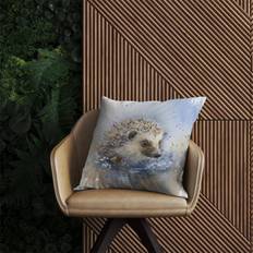 Garden & Outdoor Furniture B&Q Hedgehog Watercolour Outdoor Cushion 60 cm x 60 cm - Brown