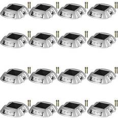 VEVOR Driveway Lights 16-Pack Waterproof Wireless Deck Lights 6 LEDs