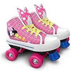 Goedkoop Inline Skates Disney rolschaatsen Minnie Mouse meisjes roze/wit maat 29