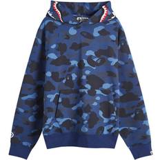 Bape Pullover Bape Color Camo Shark Hoodie Blau