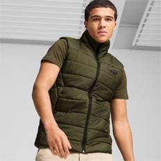 Puma Vester Puma Men's Essentials Padded Vest, Green, XXS, Clothing