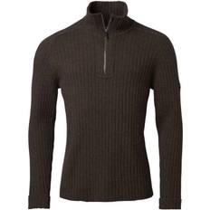 Hunting - Men Jumpers Chevalier Antony Half Zip Wool Pullover Wool jumper 3XL, black/brown