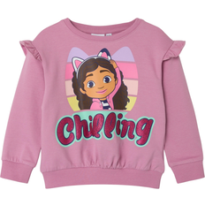 Elastane Sweatshirts Children's Clothing Name It Gabby's Dollhouse Hoodie - Rosa