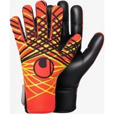 Barn Målvaktshandskar Uhlsport Målvaktshandske Absolutgrip HN Fit 364 Fire Edition Röd/Gul/Svart ['Svart' 'Röd']