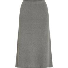 Hameet ale Vila Vicomfy A-line Knit Skirt - Harmaa