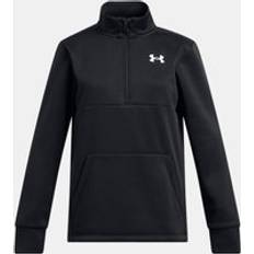 Under Armour Sweats Under Armour Girls Fleece 1/2 Zip Sweatshirt Youth 150-160CM, Colour: Black