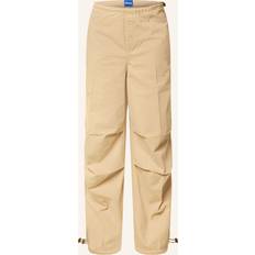 HUGO Baggy-fit parachute trousers in cotton canvas