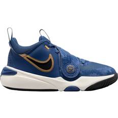 Klittenband Basketbalschoenen NIKE Team Hustle D 11 GSV - Mystic Navy/Pale Ivory/Metallic Gold/Black