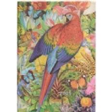 Marron Calendriers Tropical Garden Midi 12-month Vertical Hardback Dayplanner 2025 100 gsm