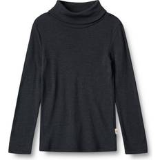 Top Wheat Kid's Rollkragen-Shirt mit Merinowolle Merino base layer Years, black