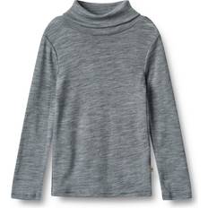 Top Wheat Kid's Rollkragen-Shirt mit Merinowolle Merino base layer Years, grey