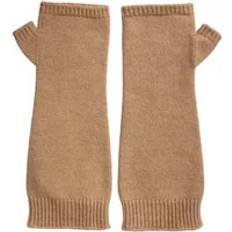 Dolce & Gabbana Women Gloves & Mittens Dolce & Gabbana Brown Cashmere Knitted Finger Less Gloves