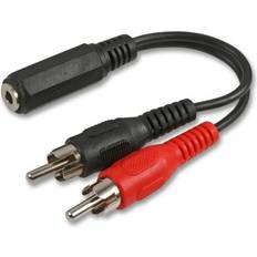 Cables Pro Signal Pro Signal 3.5mm Stereo Jack To 2X Phono Plugs 1.8M Black