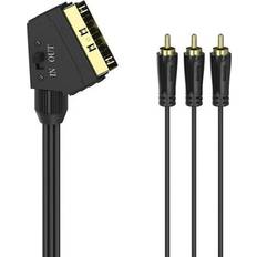 Cables Hama Scart To Triple RCA Audio-Video Lead 1.5m