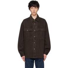 Clothing Agolde Brown Axel Denim Shirt UMBER