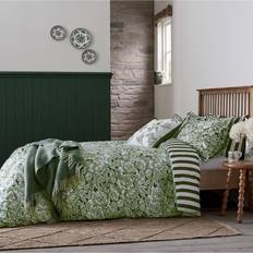 Burleigh Burleigh x Bedeck Hibiscus Single Set, Duvet Cover Green