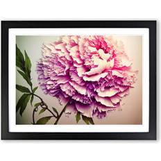 Marlow Home Co. Joyous Peony Flower Black Framed Art 34x46cm