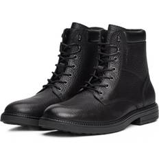 Tommy Hilfiger Herre Snørestøvler Tommy Hilfiger Pebble Grain Leather Warm-Lined Mid Boots BLACK