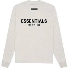 Fear of God T-shirts Fear of God Essentials Long-Sleeve Tee 'Light Oatmeal'