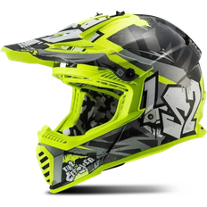 LS2 Crosshjelme Motorcykelhjelme LS2 Crosshjelm MX437 Fast II Junior Mini Crusher - Sort/Gul Junior, Børn
