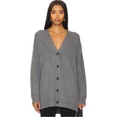 Rayon Cardigan Vince Oversized Double Knit Cardigan in Grey. XS, XXS