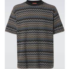 Multifärgade T-shirts Missoni Zigzag cotton jersey T-shirt