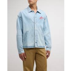 Amiri Ropa de abrigo Amiri Resort Club Coach Jacket in Sky Indigo Denim-Light. (also in L, S, XL/1X)