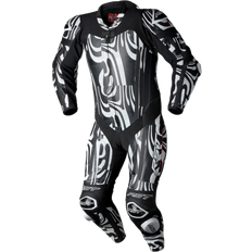 Tilpasset til motocross Motorcykelstativer Rst Pro Evo Airbag Joker, leather suit 1pcs. perforated color: Black/White