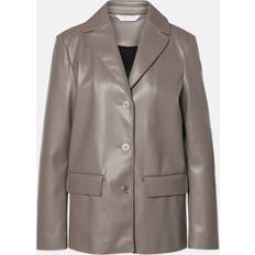 Max Mara Blazere Max Mara Odilia coated jersey blazer brown