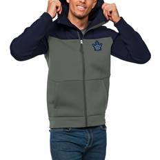 Antigua Men's Navy/Steel Toronto Maple Leafs Protect Full-Zip Hoodie