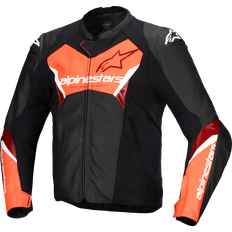Skind Motorcykeljakker Alpinestars Faster V3 MC-Jakke - Sort/Rød