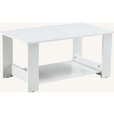 Ebern Designs Coffee Tables Ebern Designs A Modern & Minimalist Double Layered Rectangular MDF Coffee Table