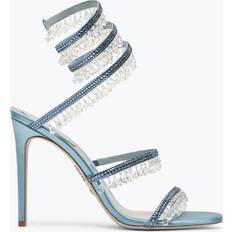 Kangas Korkokenkiä Rene Caovilla René Caovilla Chandelier Powder Blue Sandal Woman