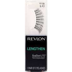 Revlon False Eyelashes Revlon featherlite technology eye lashes lengthen model 91126 one pair black Standard
