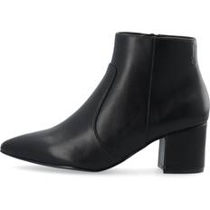 Bianco Ankelboots Bianco Biadevived Ankle Boot Smooth Faux Leather - Svart