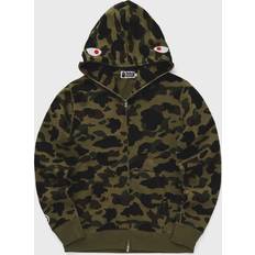 A Bathing Ape Camo 2Nd Shark Full Zip Hoodie - Green
