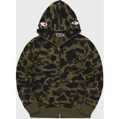 Bape Ropa Bape 1st Camo 2Nd Shark Full Zip Hoodie - Green