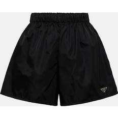 Prada Women Shorts Prada Re-nylon high-rise shorts black (UK 6)